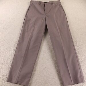 Edwards Pants Mens 32x28 Gray Dress Pants Poly Cotton Woven Gray Work Career NEW